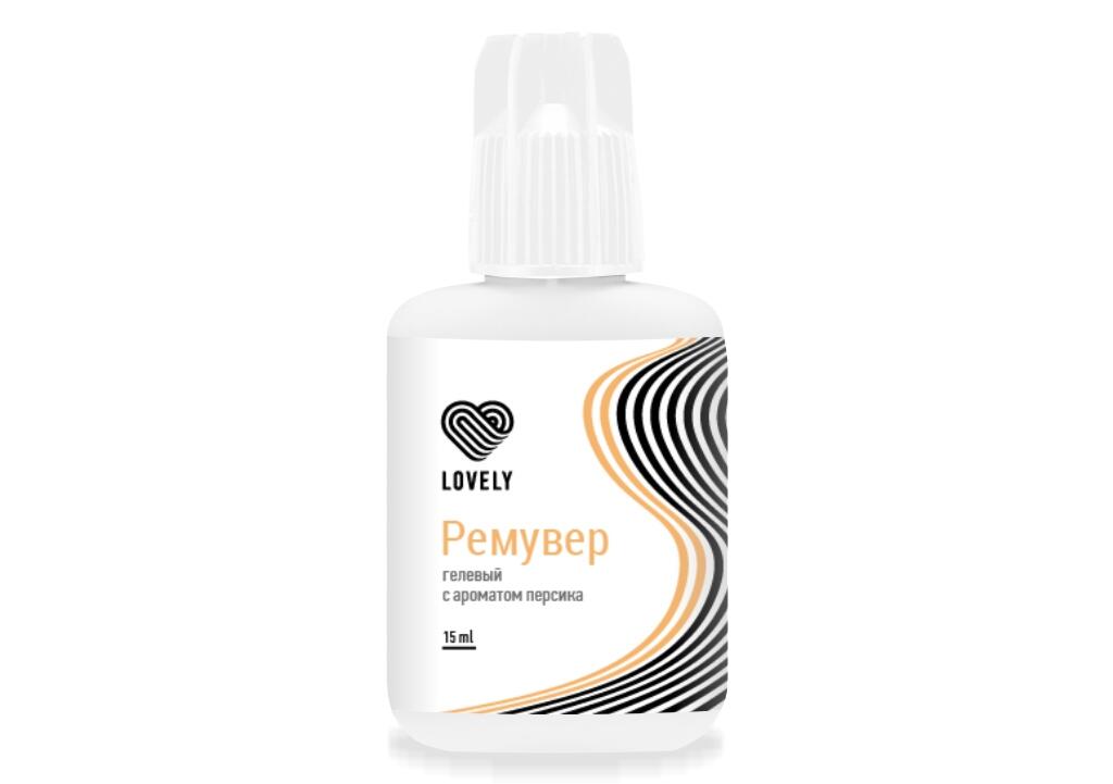 Гелевый ремувер LOVELY персик, 15ml